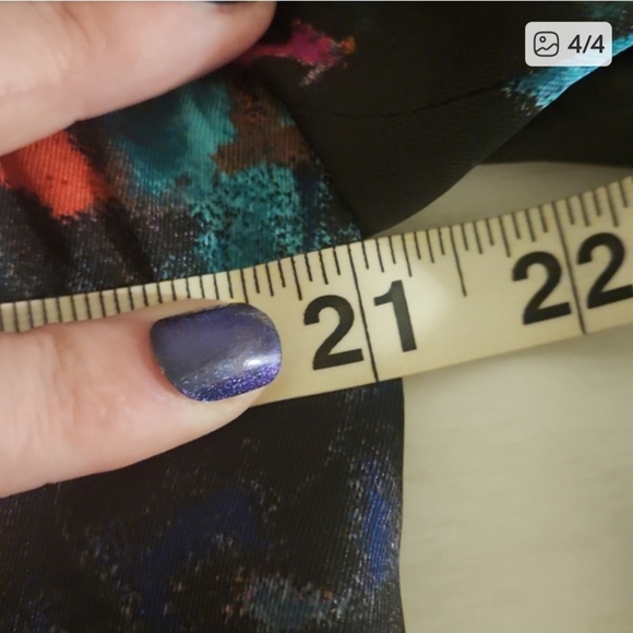 INC International Concepts Multicolor Floral Artsy Blazer Size L - Picture 4 of 4